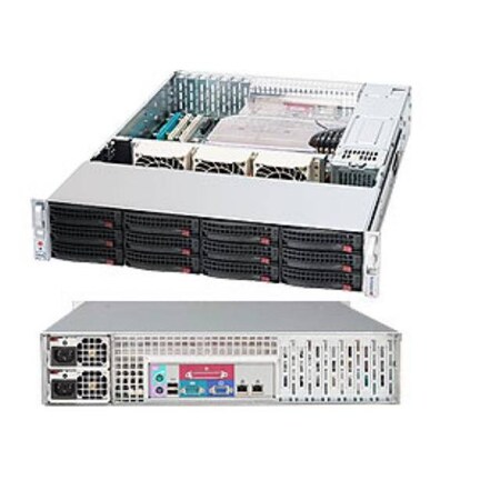 Supermicro SuperChassis 1200W 2U RackmountServerChassis (Blk), CSE-826E16-R1200LPB CSE-826E16-R1200LPB